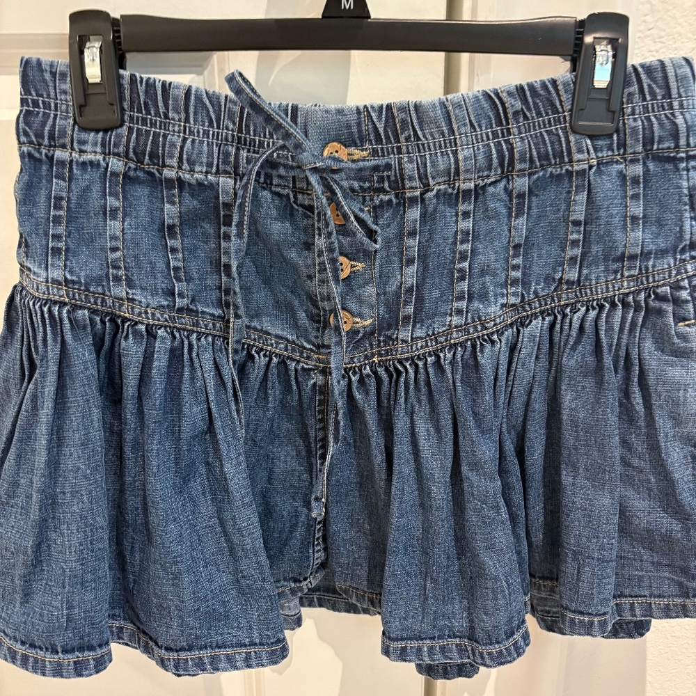 WE THE FREE ROSELLE DENIM SKIRT- Small Petite